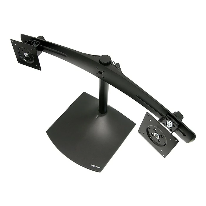 Ergotron DS100 Dual-Monitor Desk Stand, For Up To 24" Screens, Black (33-322-200)