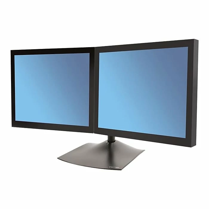 Ergotron DS100 Dual-Monitor Desk Stand, For Up To 24" Screens, Black (33-322-200) - Image 3