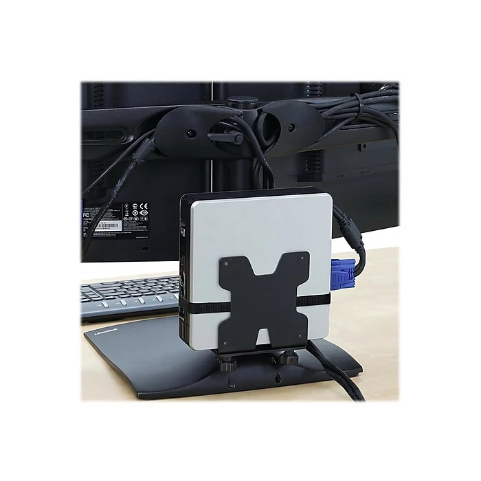 Ergotron DS100 Dual-Monitor Desk Stand, For Up To 24" Screens, Black (33-322-200) - Image 4