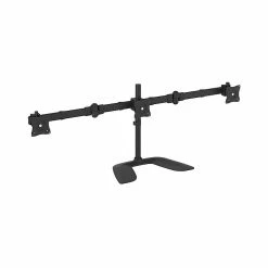 StarTech Triple-Monitor Desktop Stand, Articulating Adjustable Monitor, Up To 27", Black (ARMBARTRIO2)