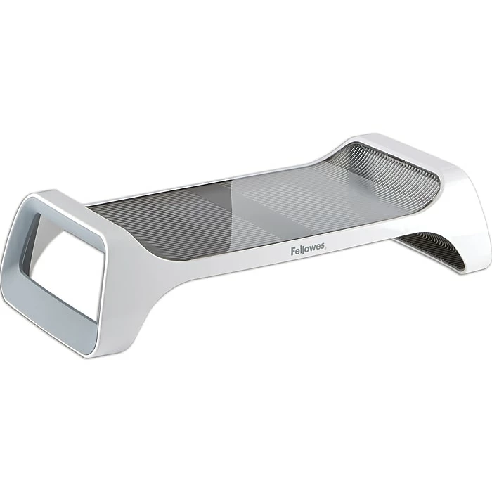 Fellowes I-Spire Series Monitor Stand, Up To 21", White/Gray (9311101) - Image 5