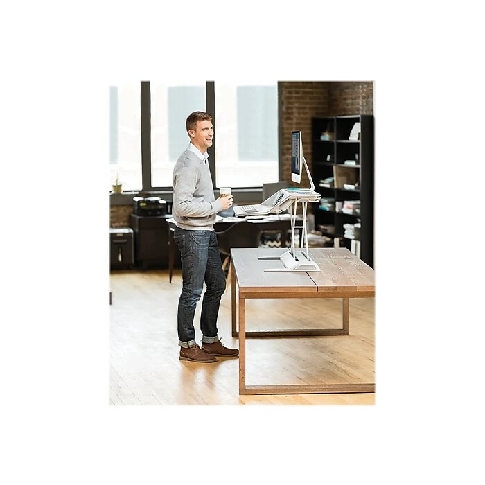 Fellowes Lotus Monitor Stand, White (0009901) - Image 8