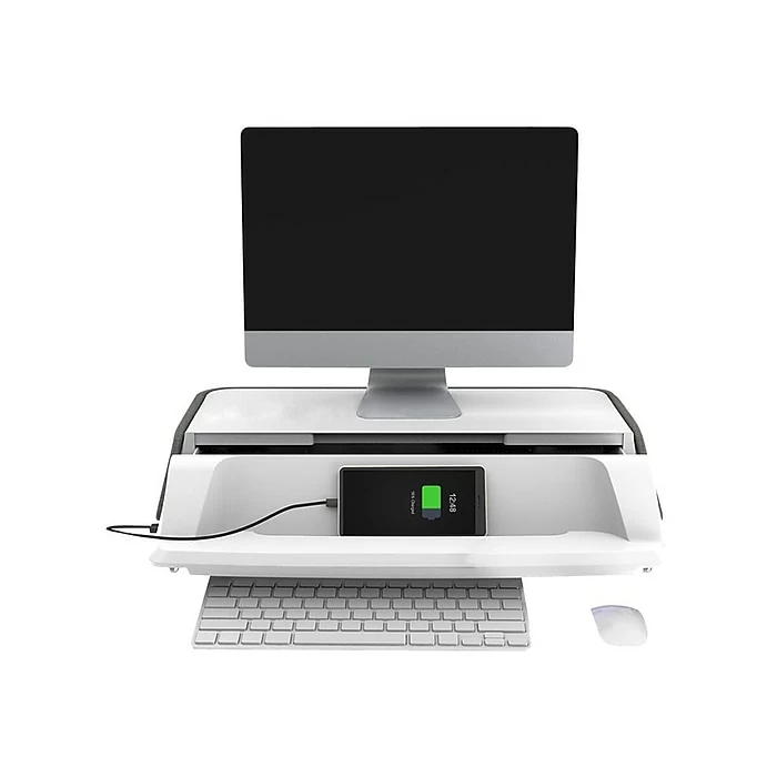 Flexispot MonitorStand Workstation, 17"-30" Monitor, Gray (S6G) - Image 2