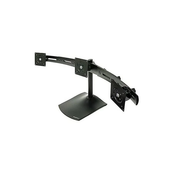 Ergotron DS100 Triple Monitor Stand, Up To 21" Monitors, Black (33-323-200)