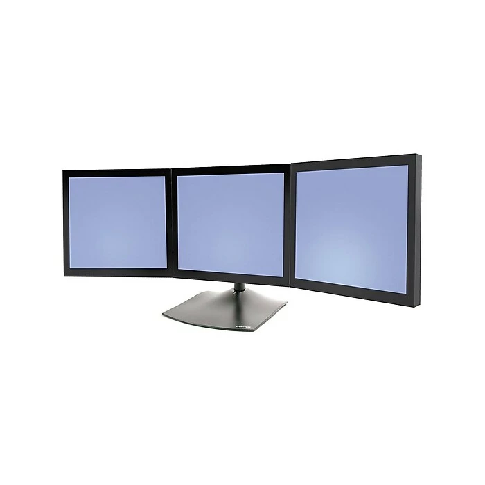 Ergotron DS100 Triple Monitor Stand, Up To 21" Monitors, Black (33-323-200) - Image 2