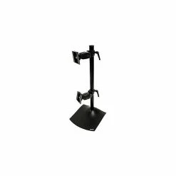 Ergotron DS100 Monitor Stand, Up To 27" Monitors, Black (33-091-200)
