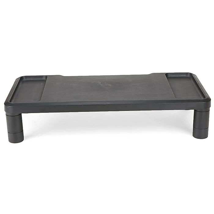 Mind Reader Monitor Stand, Durable Plastic Monitor Riser, For Computer Monitor, Laptop, PC, MacBook, Black (LGPLMONST-BLK) - Image 4