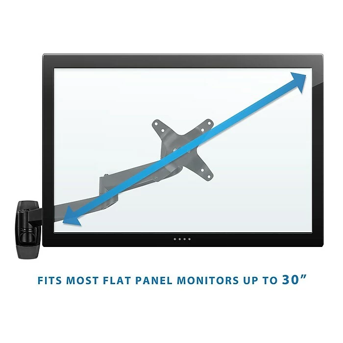 Mount-It! Modular Mount Adjustable Monitor Stands, Up To 27" Monitors, Black (MI-33114-BLK) - Image 3