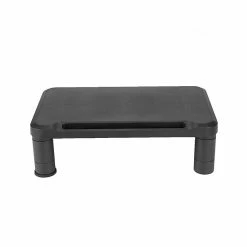 Mind Reader Small Monitor Stand, Durable Plastic Monitor Riser, For Computer Monitor, Laptop, PC, MacBook, Black (SMPLMON-BLK)