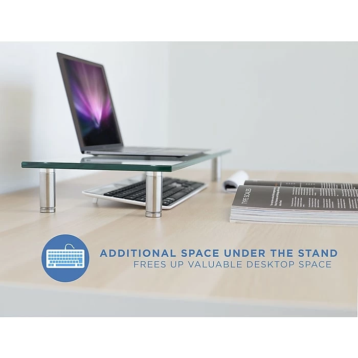 Mount-It! Extra Wide Elevated Computer Monitor, Laptop, And TV Stand (MI-7261) - Image 3