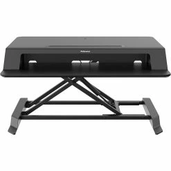Fellowes Ergotron WorkFit-S Single LD Sit-Stand Workstation Standing Desk Adjustable Monitor Stand, Up To 27", Black (33-342-200)