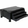 Mind Reader Monitor Stand, Black (3DRPLMONST-BLK)