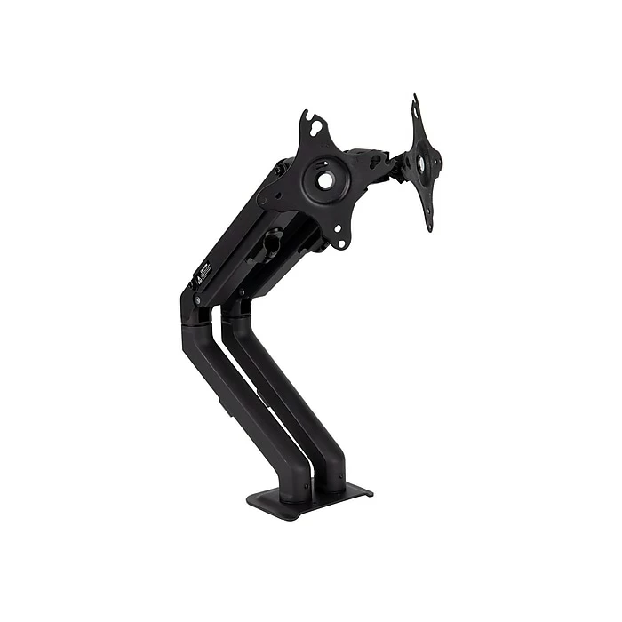 Mind Reader Adjustable Dual-Monitor Stand, Up To 27" Monitor, Black (DARMON-BLK) - Image 2
