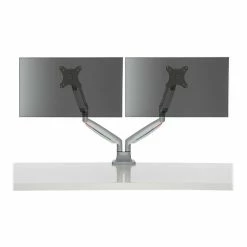 Kensington SmartFit One-Touch Dual Adjustable Monitor Arm, Up To 32" Monitor, Silver Gray (K55471WW)