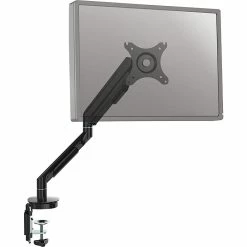 Staples Single Monitor Arm Mount, Up To 30" Monitor, Black (51728)