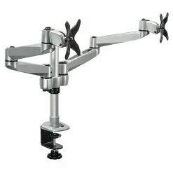 Mount-It! Modular Desk Mount Adjustable Monitor Arm, Up To 27" Monitors, Gray/Silver (MI-43116)
