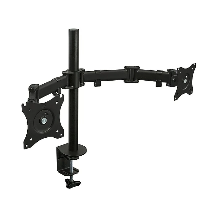 Mount-It! Dual Monitor Arms, Up To 27" Monitors, Black (MI-1752)