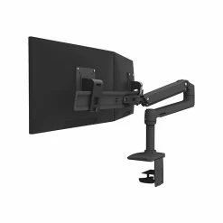 Ergotron LX Desk Dual Direct Arm Monitor, Up To 26", Matte Black (45-489-224)