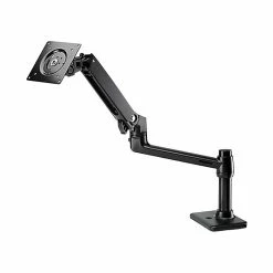HP Single Monitor Arm Adjustable, Up To 24 Inch, Jack Black (BT861AT)