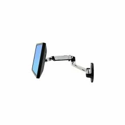 Ergotron LX Wall Mount LCD Arm Adjustable Monitor, Up To 27" (45-243-026)