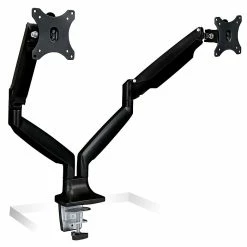 Mount-It! Height Adjustable Dual Monitor Desk Mount Arms For 13"-32" Monitors (MI-1772B)