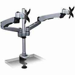 Mount-It! Modular Desk Mount Adjustable Monitor Arm, Up To 27" Monitors, Gray/Silver (MI-45116)