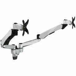 Mount-It! Modular Dual Adjustable Monitor Arms, Up To 30" Monitors, Gray/Silver (MI-45114)