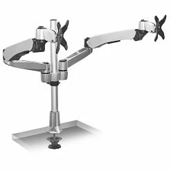 Mount-It! Modular Desk Mount Adjustable Monitor Arm, Up To 24" Monitors, Gray/Silver (MI-45111)