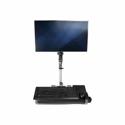 StarTech Wall Mounted Computer Workstation - Articulating Monitor Arm Adjustable, Up To 30", Silver (WALLSTSI1)