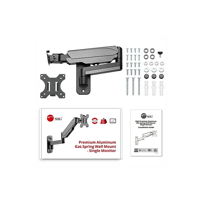 SIIG Adjustable Monitor Arm, Up To 32", Black (CE-MT2L12-S1) - Image 4