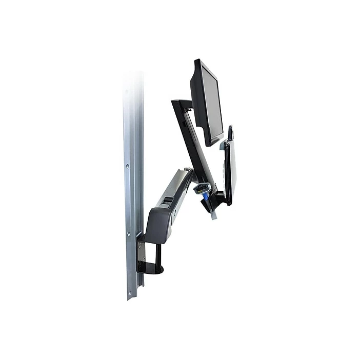 Ergotron StyleView Sit-Stand Combo Arm, Up To 24" Monitor, Polished Aluminum (45-266-026) - Image 2