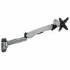 Mount-It! Modular Mount Adjustable Monitor Arm, Up To 24" Monitors, Gray/Silver (MI-35114)