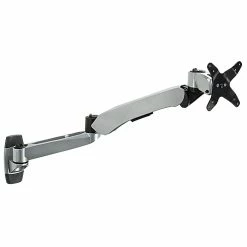 Mount-It! Modular Mount Adjustable Monitor Arm, Up To 24" Monitors, Gray/Silver (MI-35114)