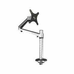 Versa Tables Omniview Single Adjustable Monitor Arm, Up To 27", Silver (VT6220001-01-00)