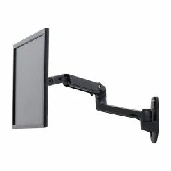 Ergotron LX Monitor Arm, Up To 35", Matte Black (45-243-224)