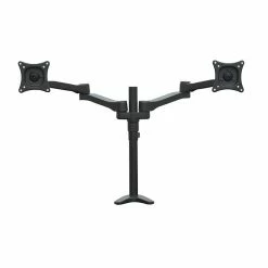Regency Black Metal Double Screen Articulating Monitor Mount (CA2)