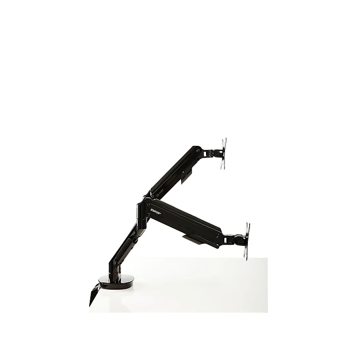 Staples Dual Monitor Arm, Up To 30" Monitors, Black (51729) - Image 4