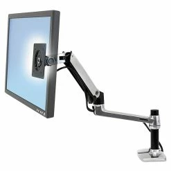 Ergotron LX Desk Mount LCD Arm Adjustable Monitor, Up To 34", Black (45-241-026)