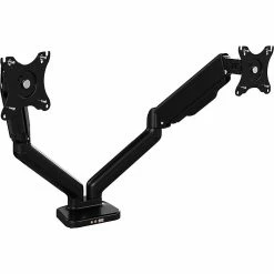Bush Business Furniture Adjustable Dual Monitor Arm, 17"-32", Satin Black (AC99891-03)
