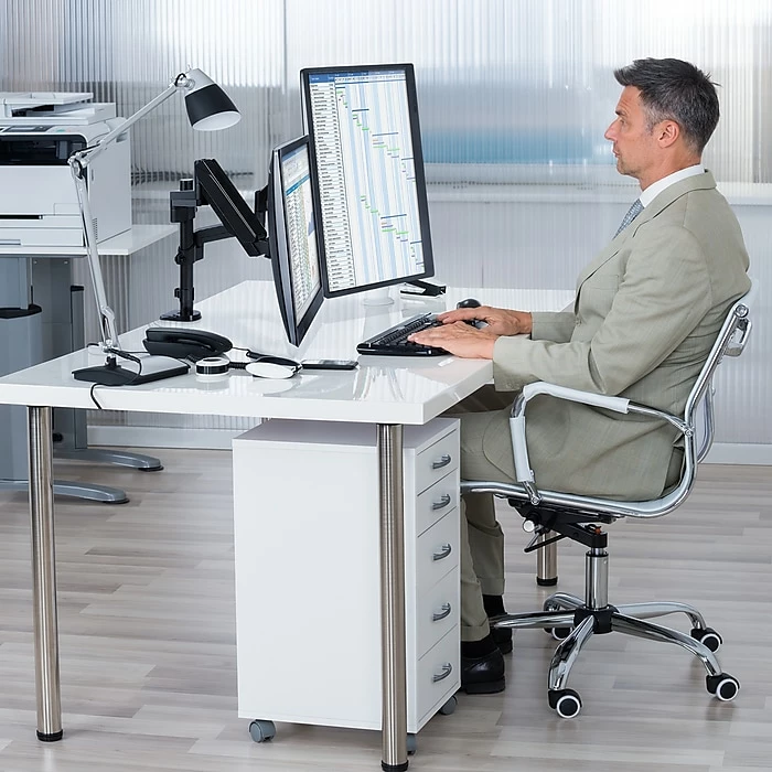 Mount-It! Dual Monitor Arm Desk Mount For 19"-32" Screens (MI-4762) - Image 9