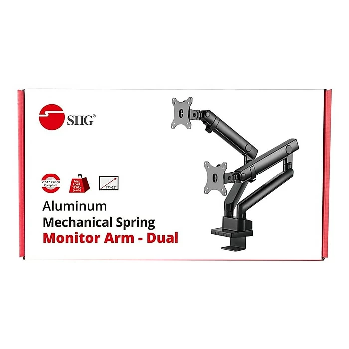 SIIG Adjustable Mounting Kit, Up To 32" Monitor, Black (CE-MT2U12-S1) - Image 5