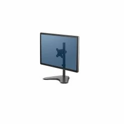 Fellowes Professional Series Freestanding Single Monitor Arm, Up To 32", Black, (8049601)