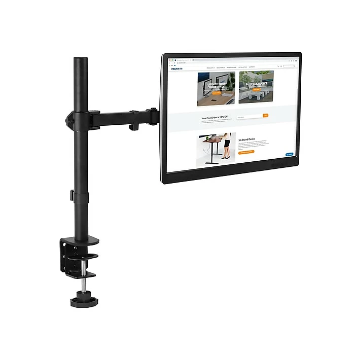 Mount-It! Mount It! Adjustable Monitor Mount, Up To 32", Black (MI-2751NB) - Image 2