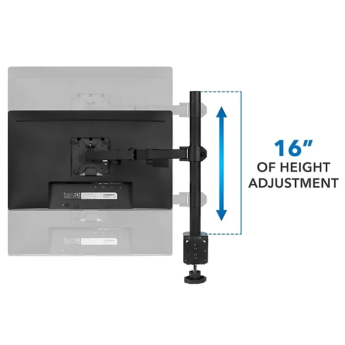 Mount-It! Mount It! Adjustable Monitor Mount, Up To 32", Black (MI-2751NB) - Image 7