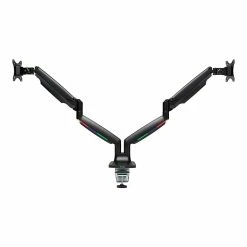 Kensington SmartFit One-Touch Adjustable Dual Monitor Arm, Up To 32", Black (K59601WW)