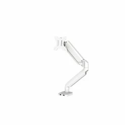 Fellowes Platinum Series Adjustable Single Monitor Arm, Up To 32", White (8056201)