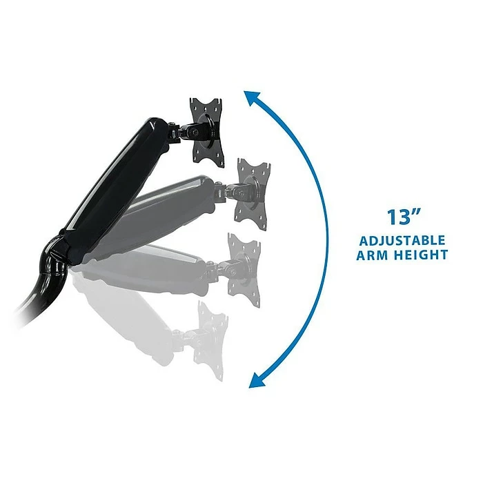 Mount-It! Dual Monitor Desk Mount With Dual Articulating Arms For 13"-27" Screens (MI-1762) - Image 7