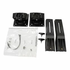 Ergotron Tall-User Kit For WorkFit Dual Monitor Mounting Kit, Up To 24" Monitor, Black (97-615)