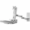 Amer Adjustable Monitor Mounting Kit, Up To 24", White (AMR1WSL)