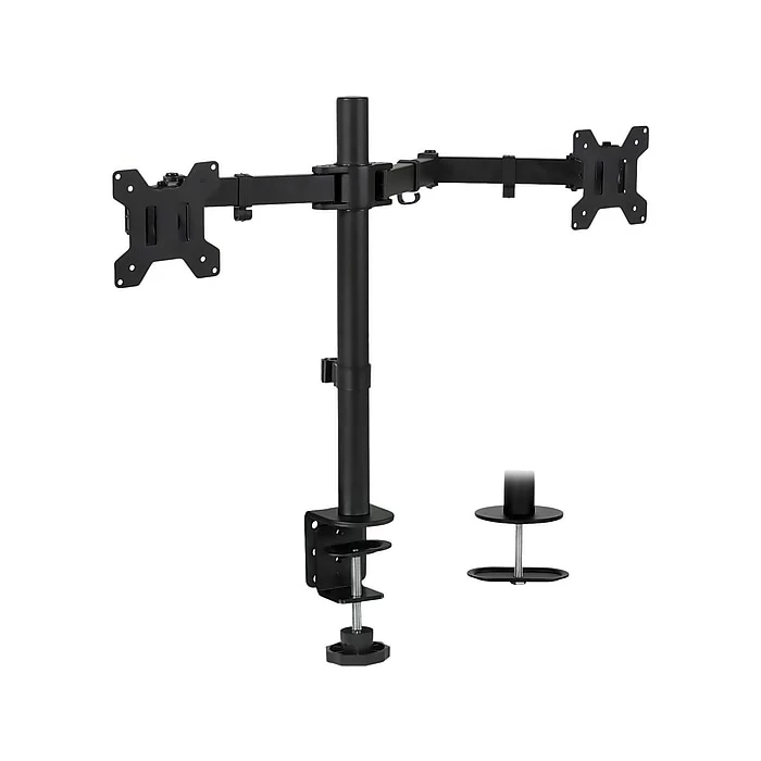 Mount-It! Mount-lt! Adjustable Full Motion Monitor Arm Mount, Up To 32" Monitor, Black (MI-2752L)